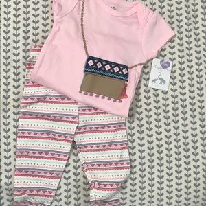 Girls short sleeve onesie With pants